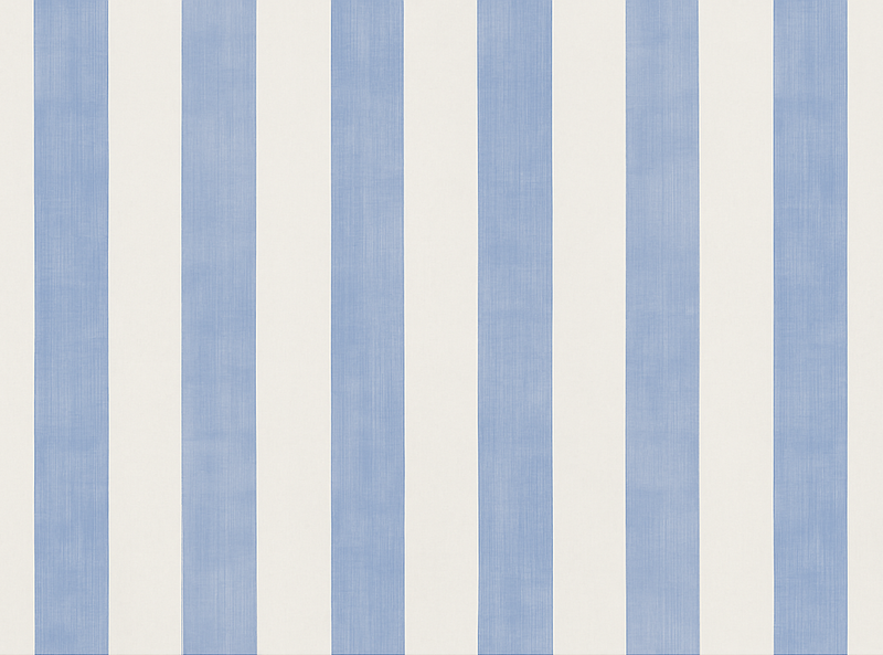 Bedroom vinyl carpet blue and white stripes - TenStickers