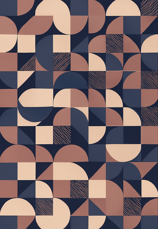 Bedroom vinyl carpet abstract purple geometric design - TenStickers