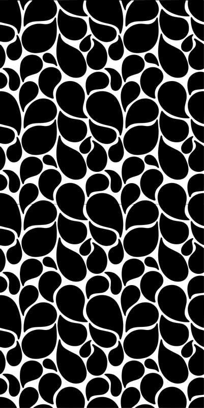 Geometric vinyl carpet water drops - TenStickers