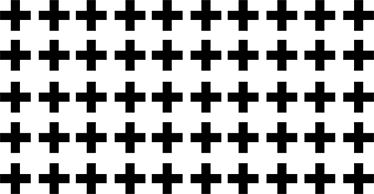 Geometric vinyl carpet in black and white crosses - TenStickers