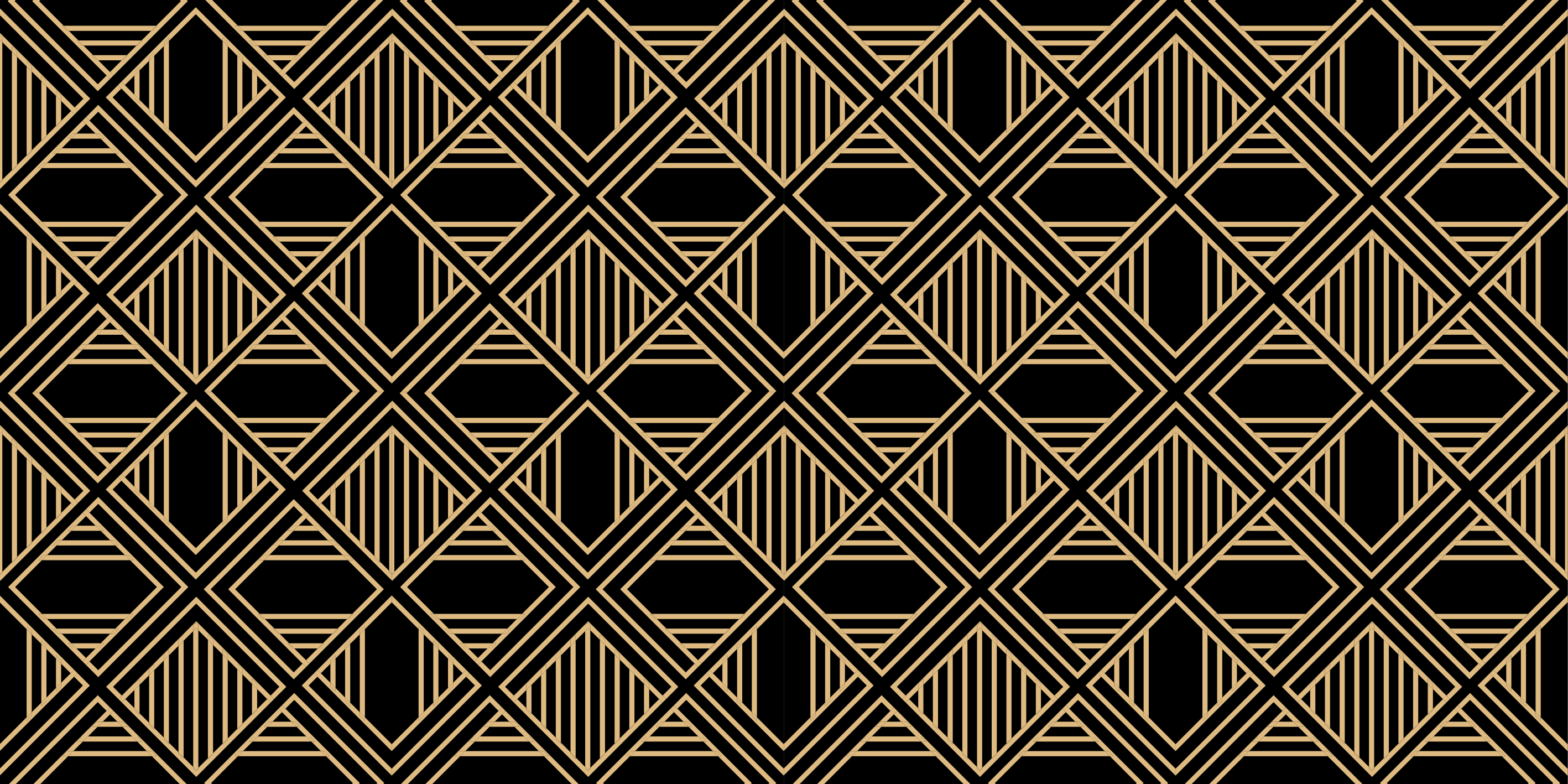 Geometric vinyl carpet with art deco gatsby pattern - TenStickers