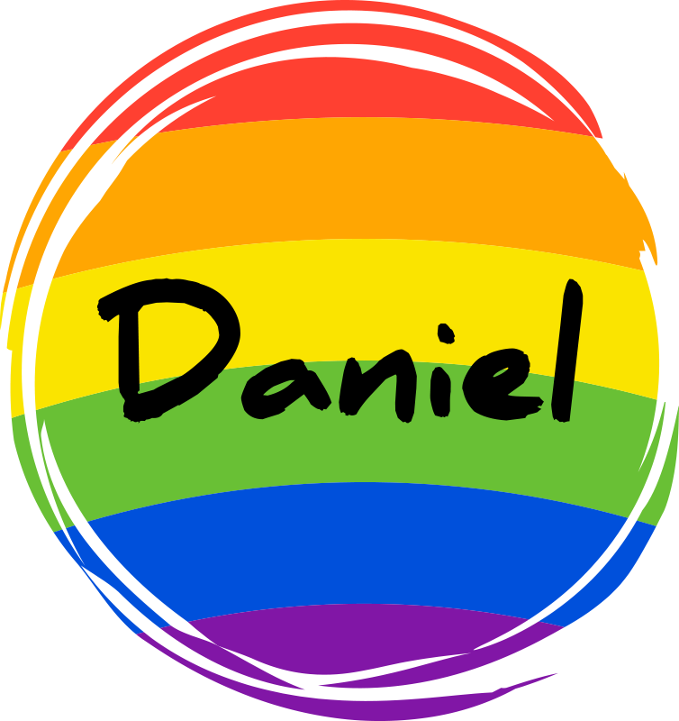 Geometric vinyl carpet personalised rainbow circle - TenStickers