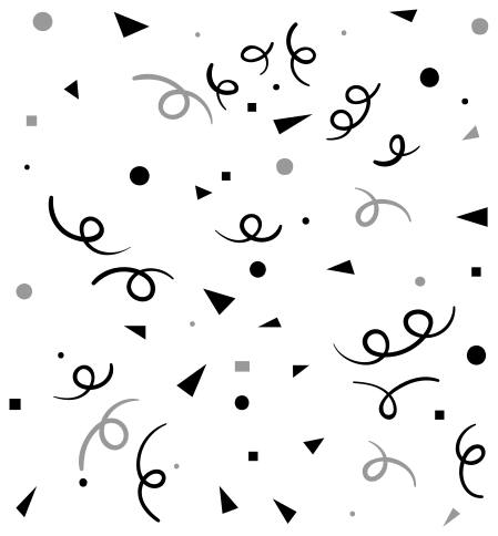 Geometric vinyl carpet in black and grey confetti - TenStickers
