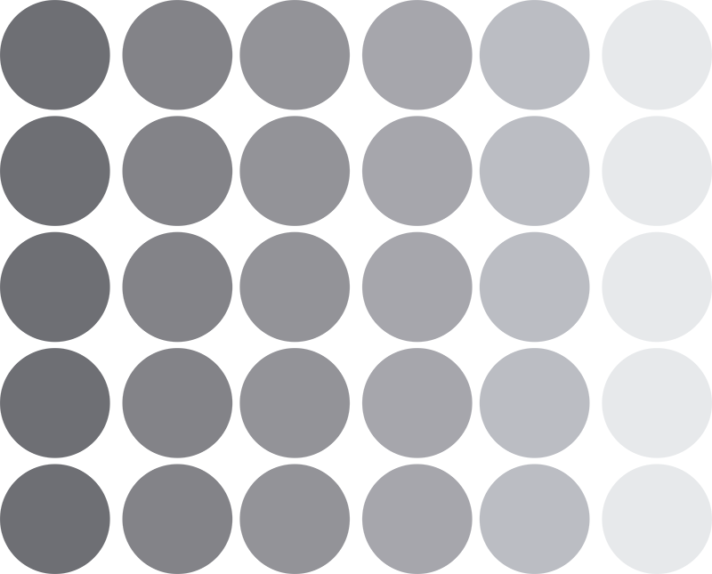 Geometric vinyl carpet gray circular patterns - TenStickers