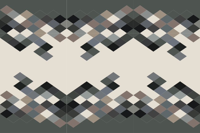 Geometric vinyl carpet in color block shades - TenStickers