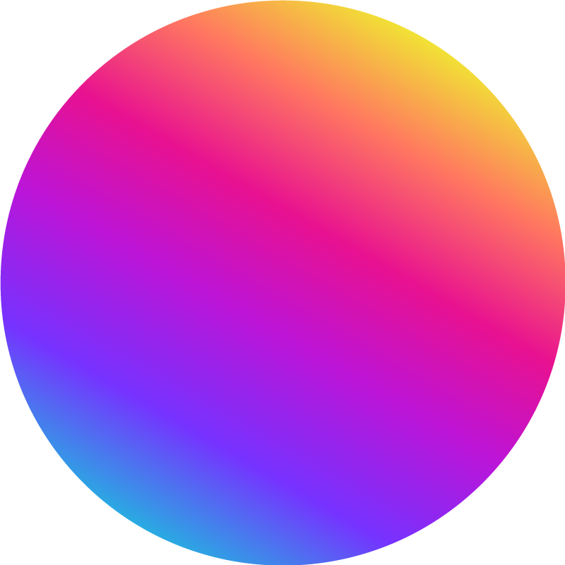 Geometric vinyl carpet colorful gradient circle - TenStickers