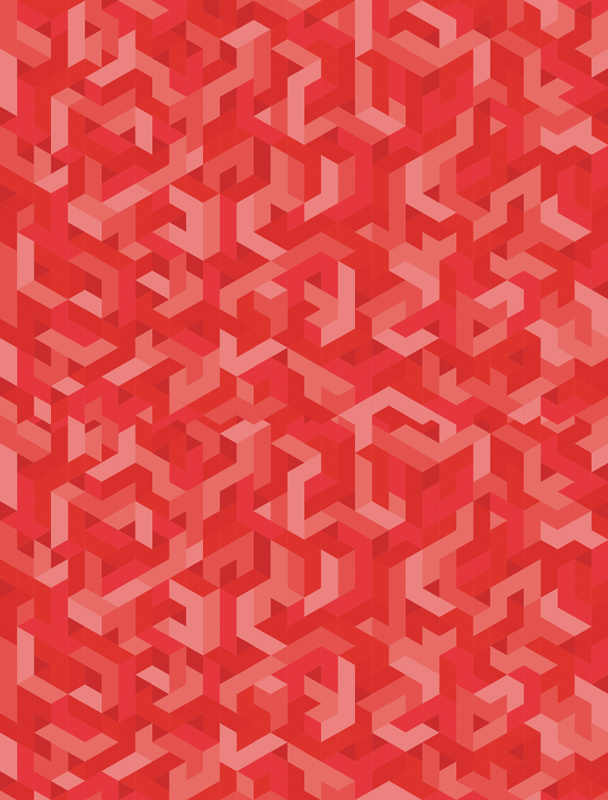 Geometric vinyl carpet with complex pattern design - TenStickers