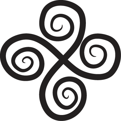 Elegant spin geometric vinyl carpet - TenStickers