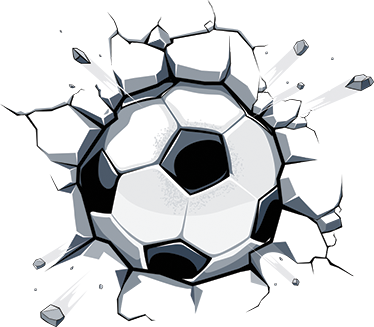 Kids vinyl carpet 3d soccer ball design - TenStickers