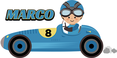 Kids vinyl carpet formula 1 race car design - TenStickers