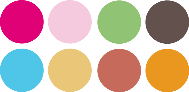 Kids vinyl carpet colorful circle stickers - TenStickers