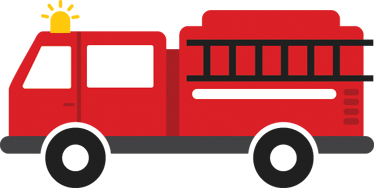 Kids vinyl carpet firefighters truck design - TenStickers
