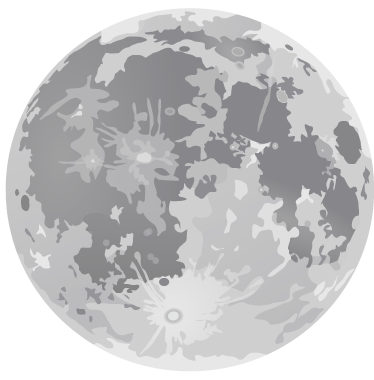 Kids vinyl carpet full moon - TenStickers