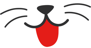 Kids vinyl carpet cat mouth and nose sticker - TenStickers
