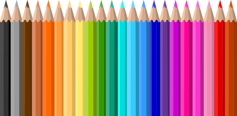 Kids vinyl carpet with color pencil edge - TenStickers