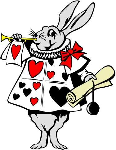 Kids vinyl carpet wonderland rabbit design - TenStickers