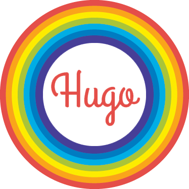 Kids vinyl carpet rainbow circle with name - TenStickers
