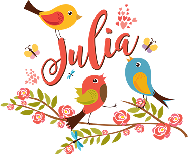 Kids vinyl carpet spring birds personalized design - TenStickers