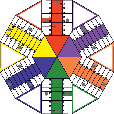 Kids vinyl carpet geometric parchis board adhesive - TenStickers