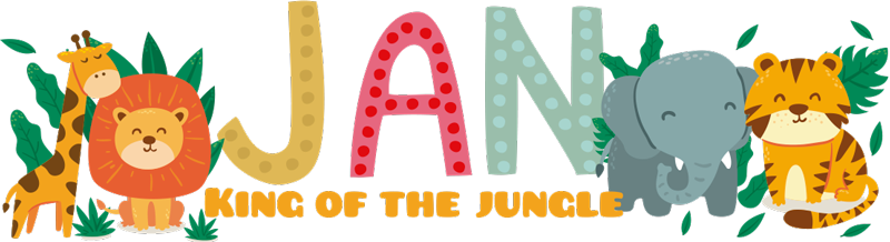 Kids vinyl carpet lion of the jungle - TenStickers