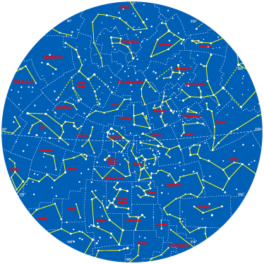 Kids vinyl carpet southern hemisphere constellations - TenStickers