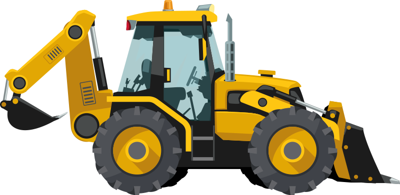 Kids vinyl carpet realistic tractor design - TenStickers