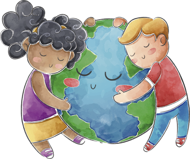 Kids vinyl carpet globe for kids - TenStickers