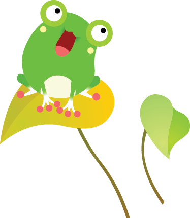 Kids vinyl carpet singing frog design - TenStickers