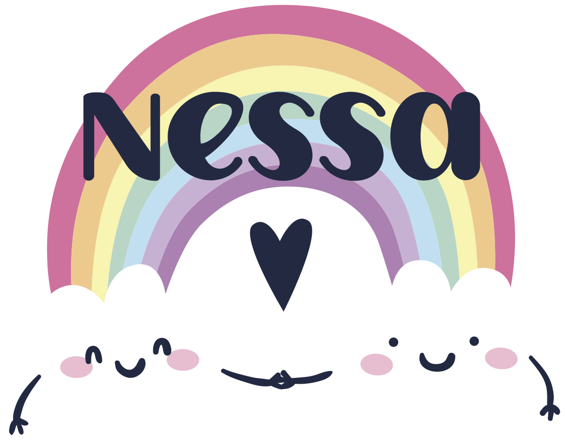 Kids vinyl carpet personalized rainbow - TenStickers