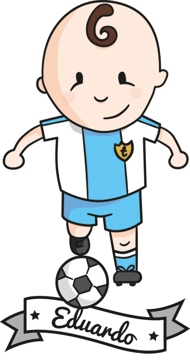 Kids vinyl carpet football player personalized - TenStickers
