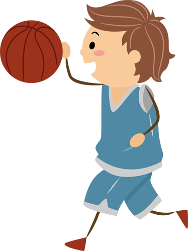 Kids vinyl carpet basketball adhesive for children - TenStickers