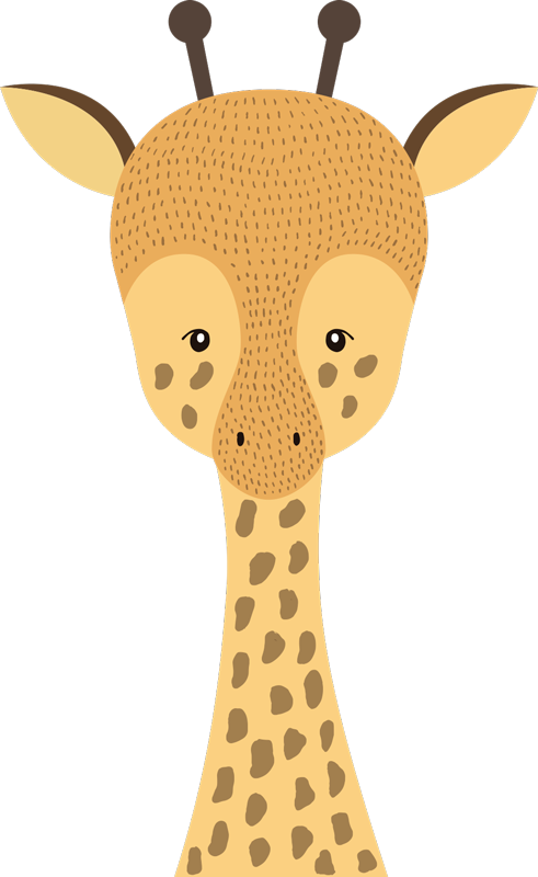 Kids vinyl carpet baby giraffe design - TenStickers