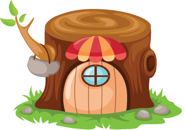 Kids vinyl carpet trunk house - TenStickers