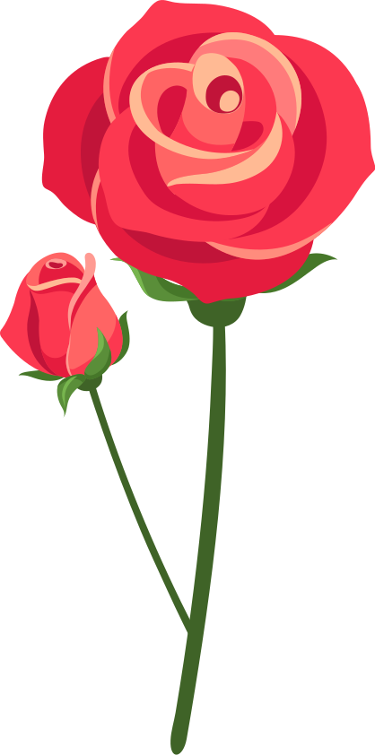 Bedroom vinyl carpet with 3d rose design - TenStickers