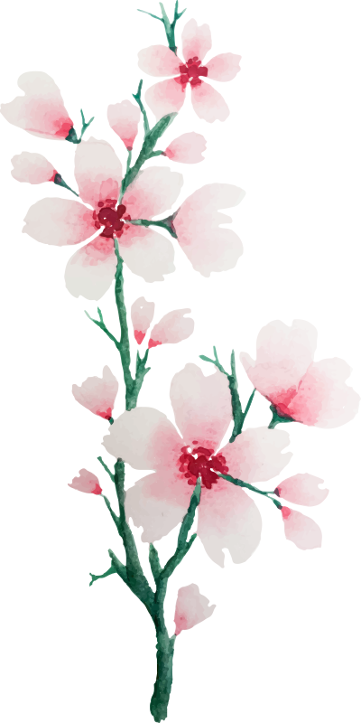 Bedroom vinyl carpet with cute white flowers design - TenStickers