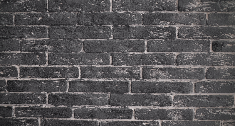 Bedroom vinyl carpet grey stone brick wall design - TenStickers