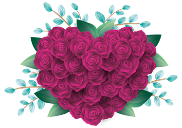 Bedroom vinyl carpet closed rose design - TenStickers