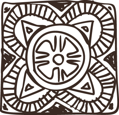 Bedroom vinyl carpet ethnic floral design - TenStickers