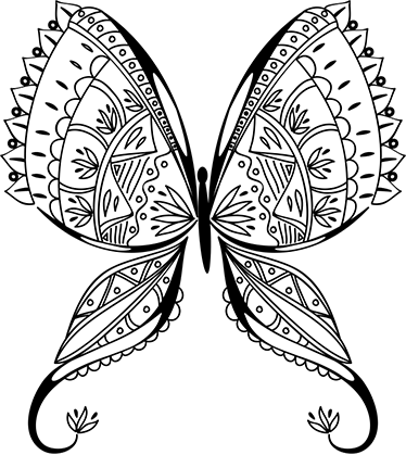 Graceful butterfly bedroom vinyl carpet - TenStickers
