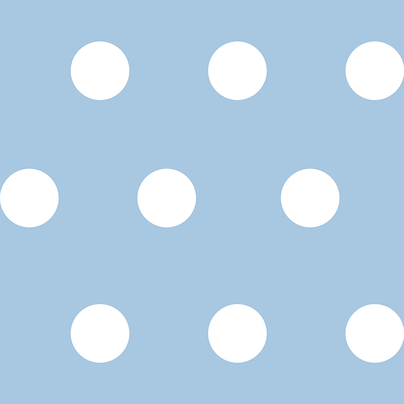 Bedroom vinyl carpet with polka dot pattern - TenStickers