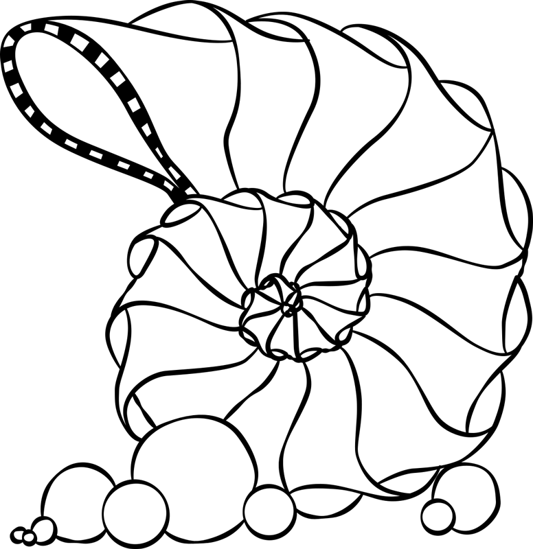 Bedroom vinyl carpet seashell design - TenStickers