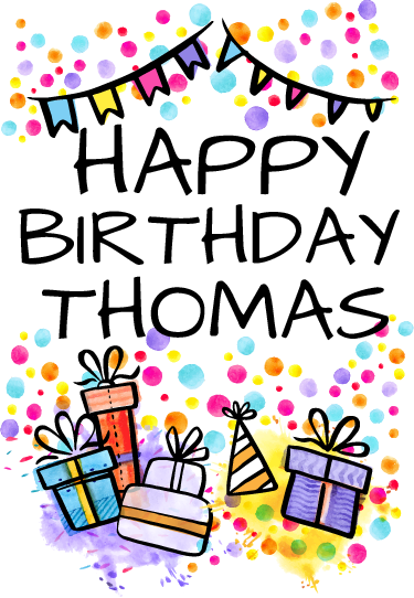 Kids vinyl carpet personalised happy birthday - TenStickers