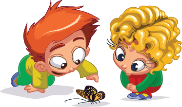 Kids vinyl carpet curious kids vinyl - TenStickers