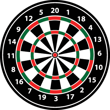 Game vinyl carpet dartboard adhesive - TenStickers