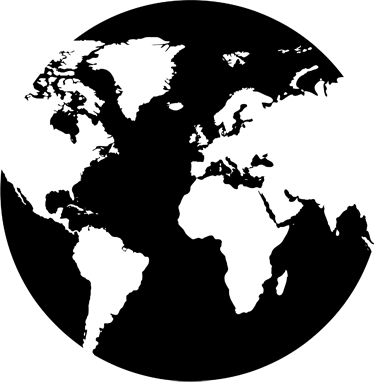 World map vinyl carpet circle wall decal - TenStickers