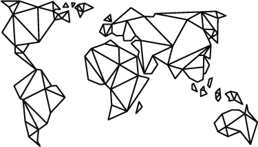 World map vinyl carpet origami world map decor - TenStickers