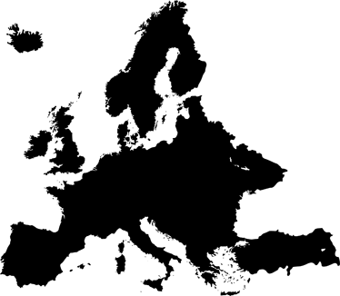 World map vinyl carpet chalkboard europe - TenStickers