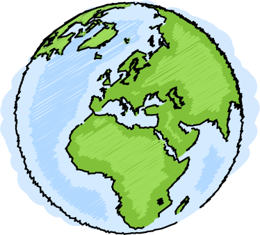 World map vinyl carpet decorative illustration earth - TenStickers