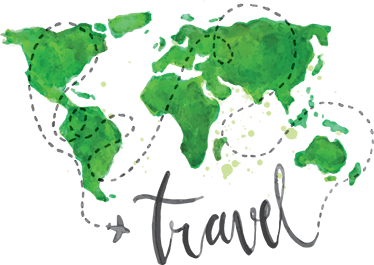 World map vinyl carpet decorative travel map - TenStickers