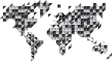 World map vinyl carpet in grey scale colors - TenStickers